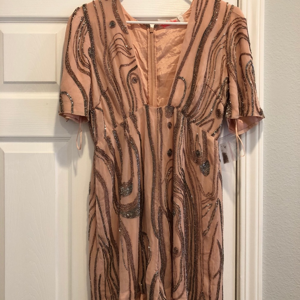 Free People Embellished Romper. Size 6